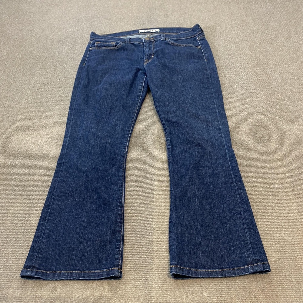 J Brand Jeans Womens 28 Blue Flare Bootcut Dark Wash Stretch Denim Made‎ USA